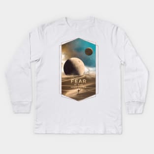 Dune Moons, Muad’Dib on Arrakis Kids Long Sleeve T-Shirt